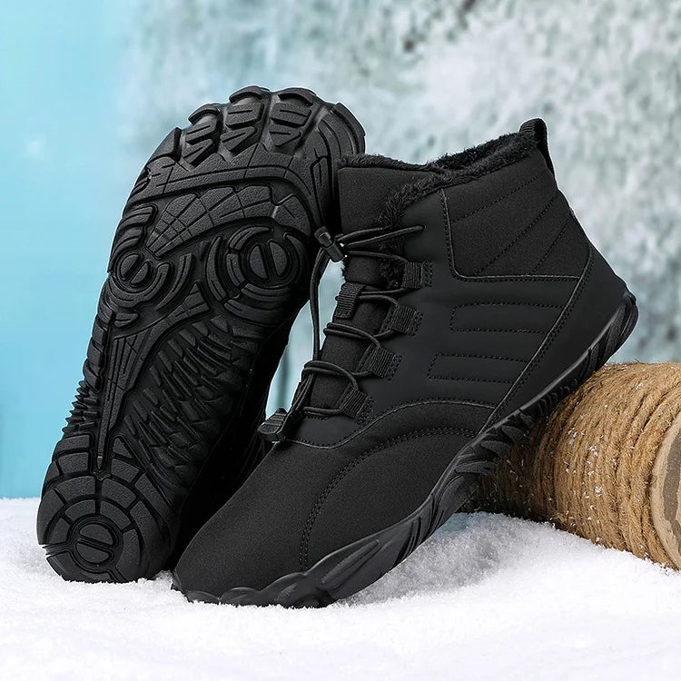 Winter Plüsch Warm Wasserdicht Anti-Rutsch Barfuß Schuhe Outdoor Wandern Sneakers