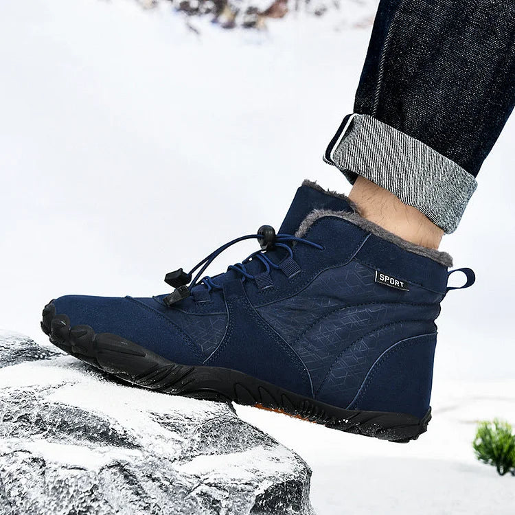 Barfußschuhe Winter wasserdichte Trailrunning-Schuhe warm gefütterte Winterschuhe