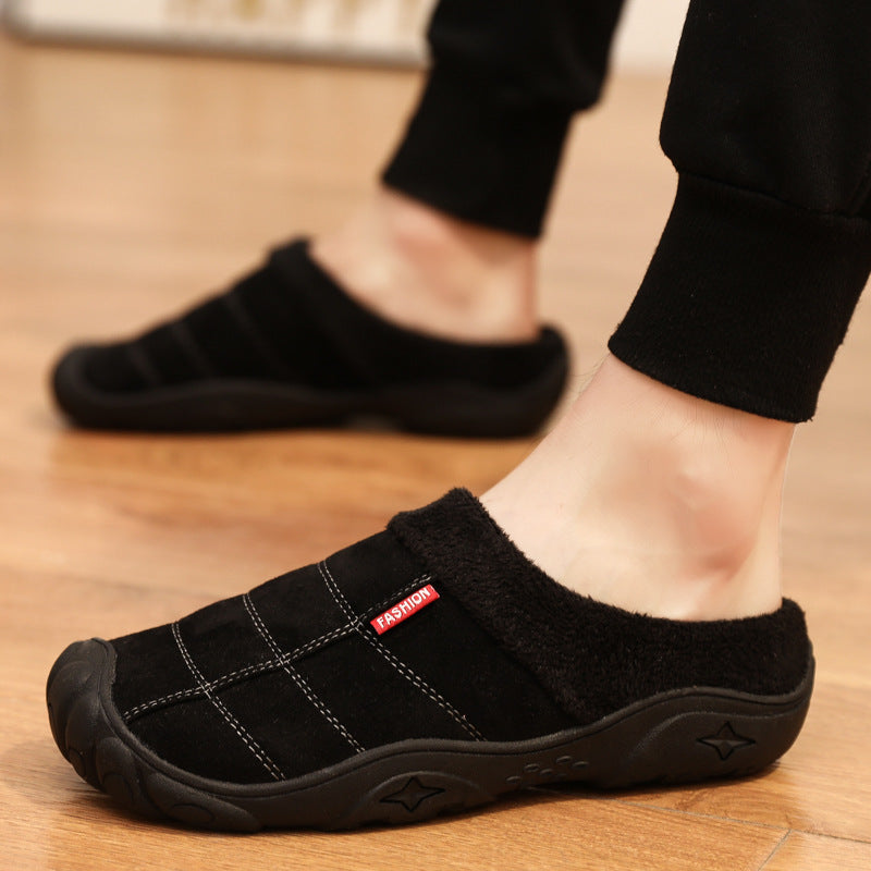 Winter Plüsch Hause Baumwolle Hausschuhe Große Outdoor Schuhe