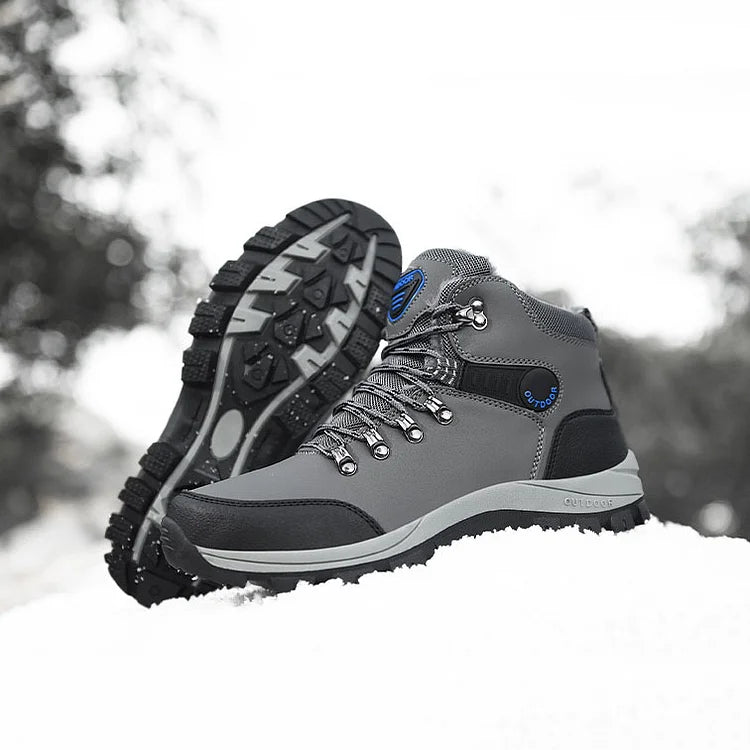 Orthopädische Herren Winter Outdoor Sports Schnürstiefel Wanderschneestiefel