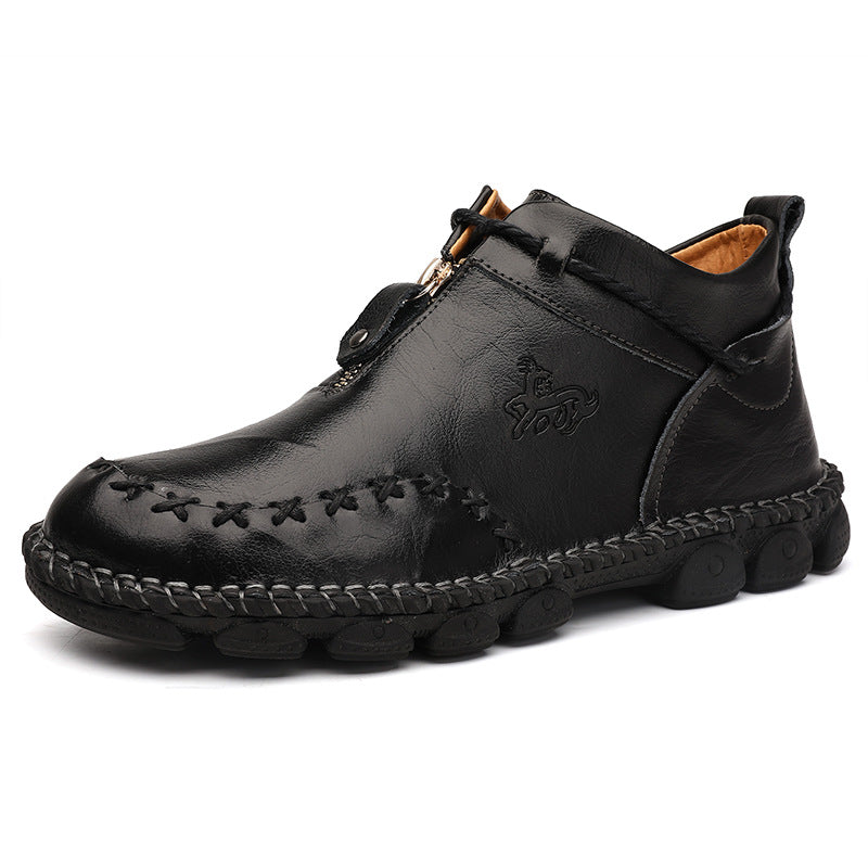 Herrenstiefeletten aus echtem Leder