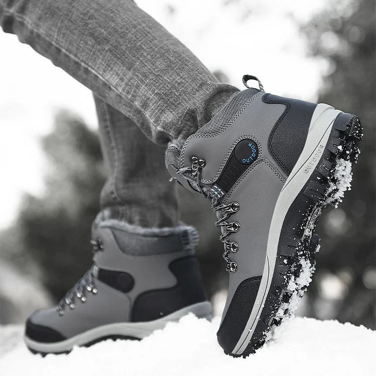 Orthopädische Herren Winter Outdoor Sports Schnürstiefel Wanderschneestiefel