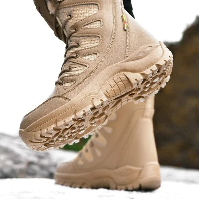 Verdickte Samt-High-Top-Wanderschneestiefel