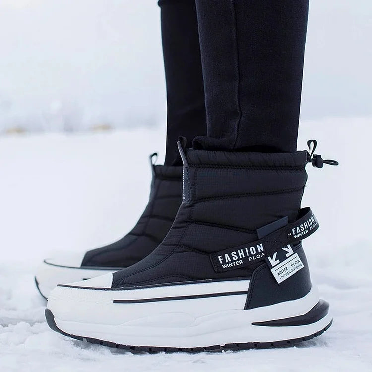 Footwearstorm Paar Orthopädische Stiefel Mehrfarbige warme Plüschschuhe