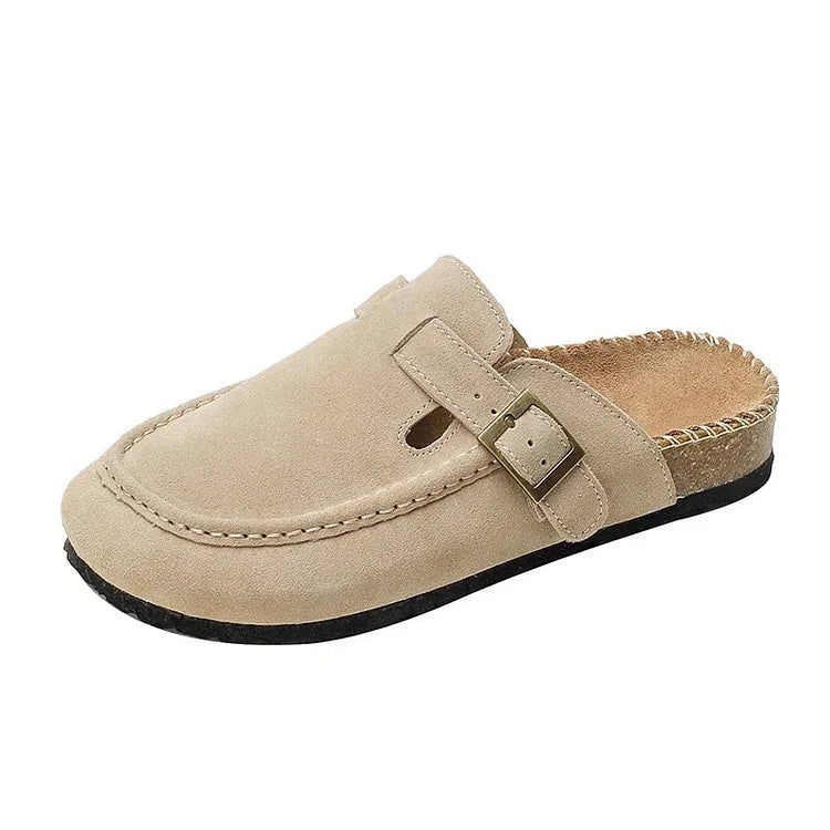 Hochwertige Leder-Sneaker mit Korksohle