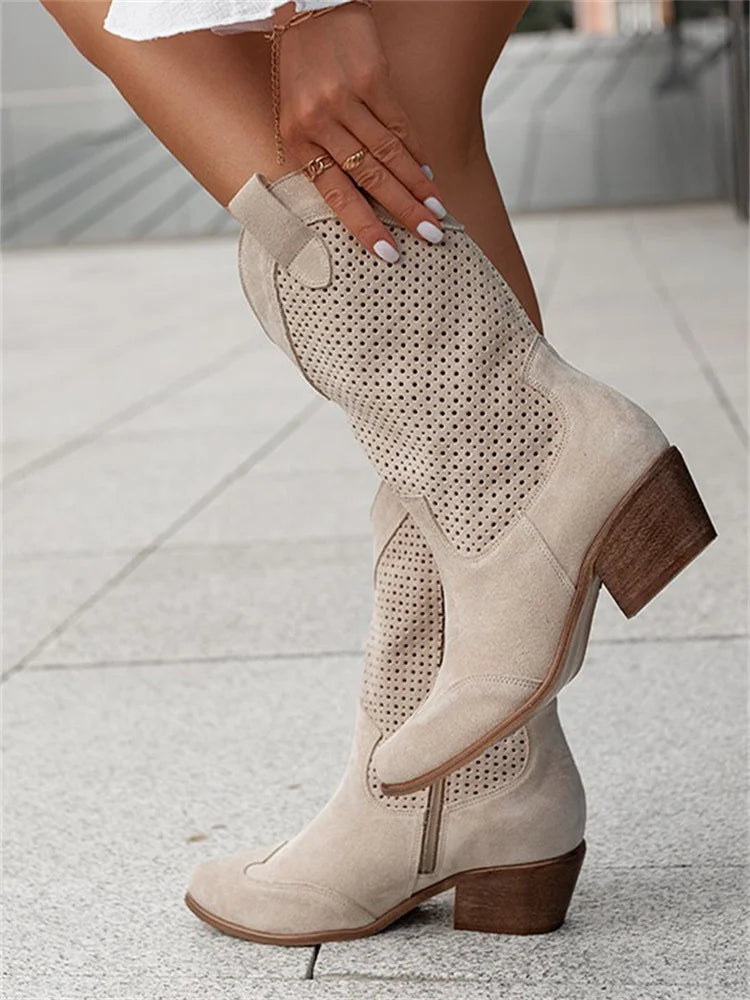 Footwearstorm | Cowboystiefel mit niedrigem Absatz für Damen