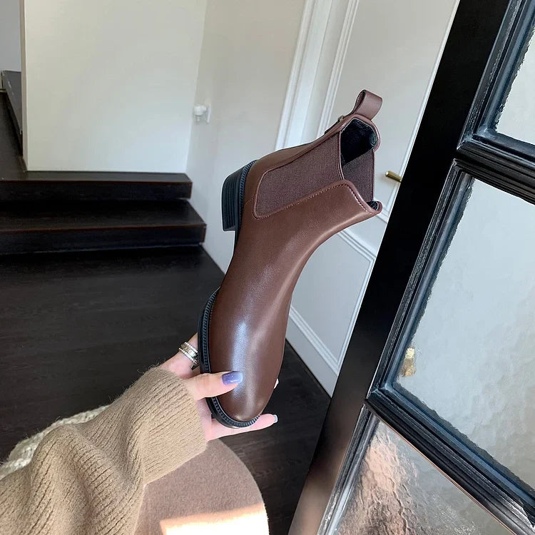 Orthopädische Damen-Stiefel mit Fußgewölbeunterstützung echtes Leder rutschfest leicht