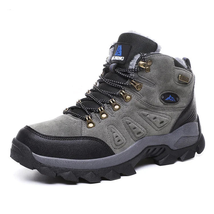 Warme rutschfeste High-Top-Wanderschuhe für den Winter im Freien mit dicker Sohle