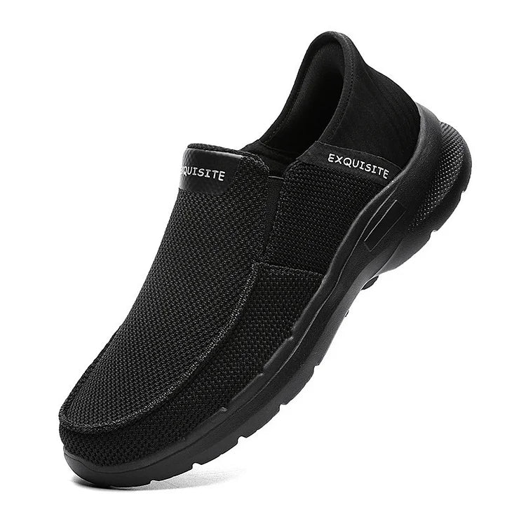 Footwearstorm Step Ease Slip-On Wanderschuhe Canvas-Loafer