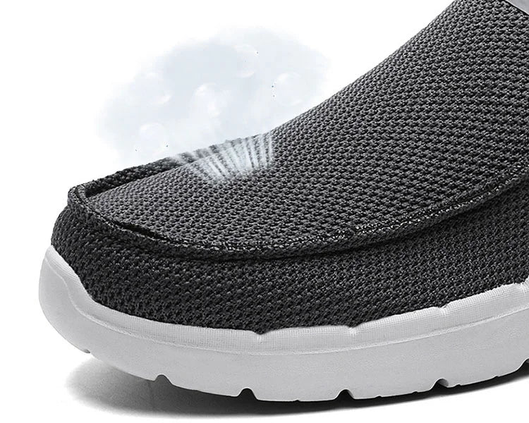 Step Ease Slip-On Wanderschuhe Canvas-Loafer