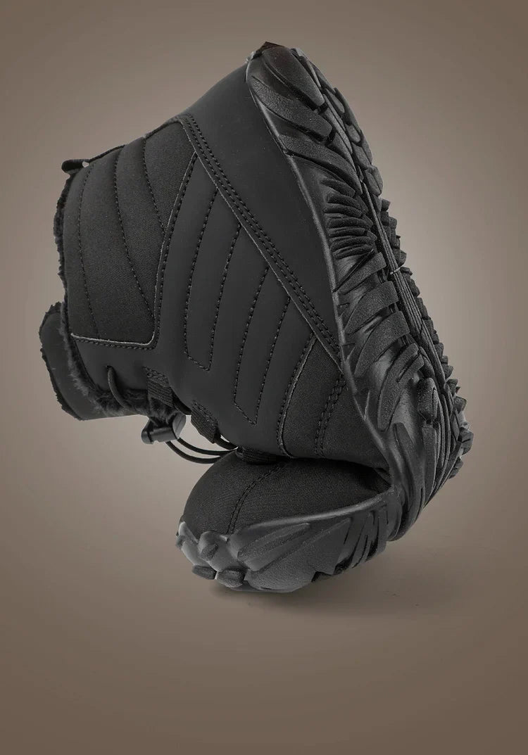 Winter Plüsch Warm Wasserdicht Anti-Rutsch Barfuß Schuhe Outdoor Wandern Sneakers