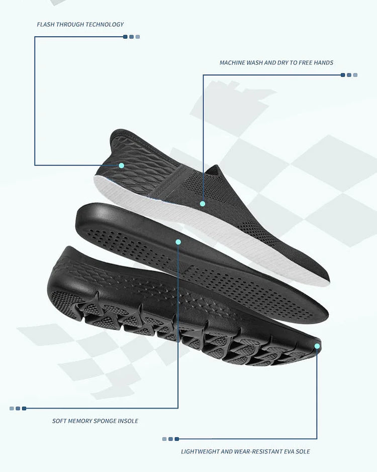 Step Ease Slip-On Walkingschuhe Flash Wear Stoßdämpfungsschuhe