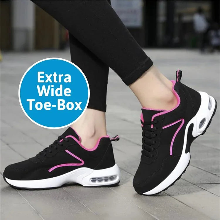 Orthopädische Keil-Sneakers für Damen schlagfeste stilvolle Freizeitschuhe