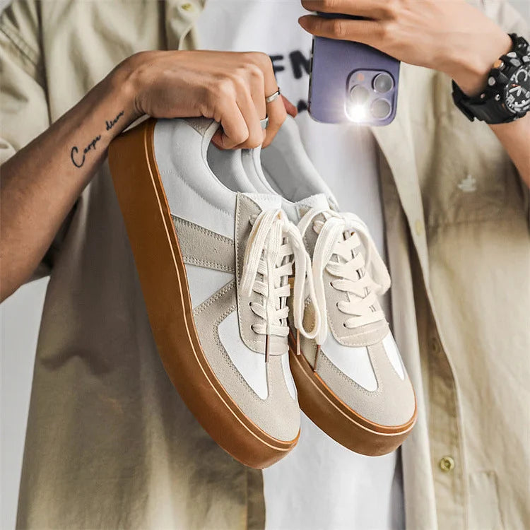Herren Bundeswehr Sneaker Casual Dicke Sohle Bequem Modisch Sportschuhe