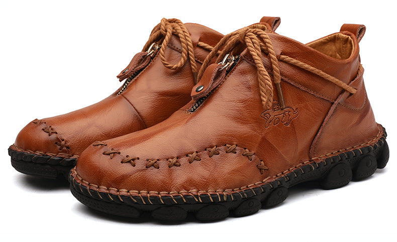 Herrenstiefeletten aus echtem Leder