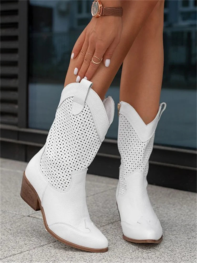 Footwearstorm | Cowboystiefel mit niedrigem Absatz für Damen