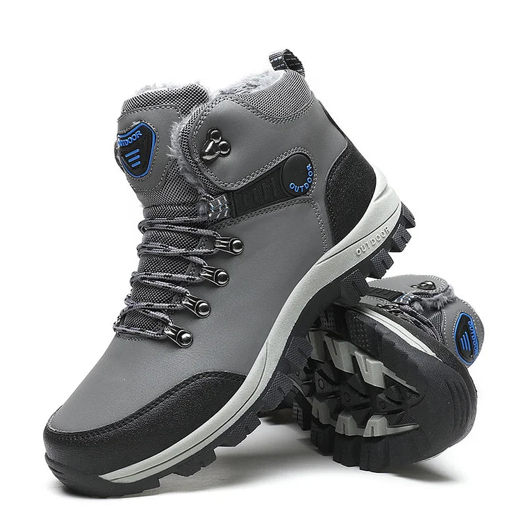 Orthopädische Herren Winter Outdoor Sports Schnürstiefel Wanderschneestiefel