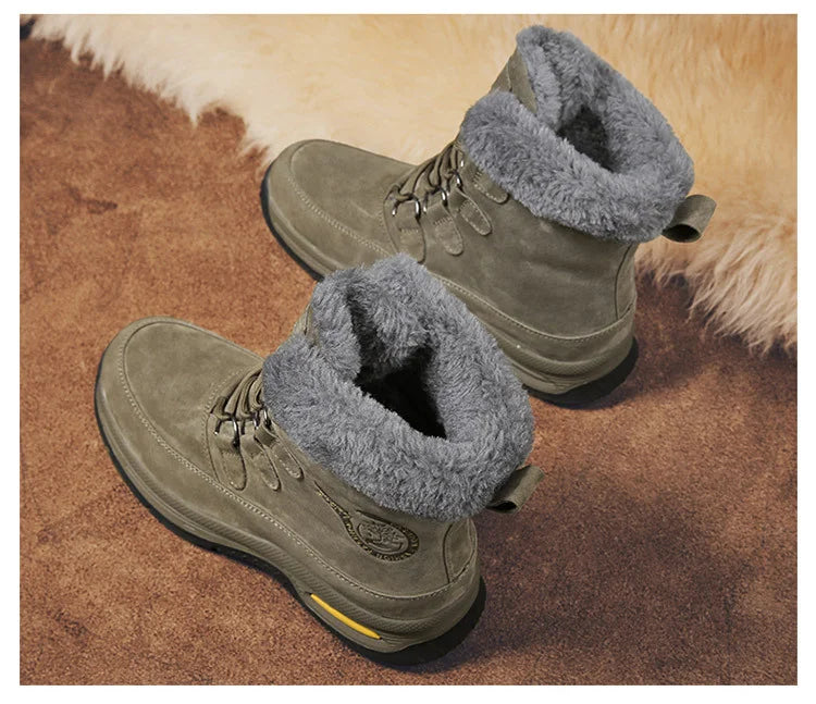 Herren-Schneestiefel warm wasserdicht rutschfest Wanderschuhe