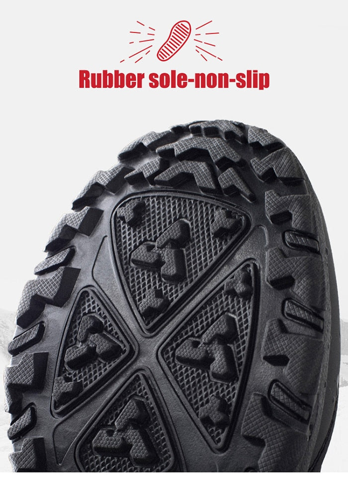 Unisex Winterstiefel Schneestiefel mit seitlichem Reißverschluss