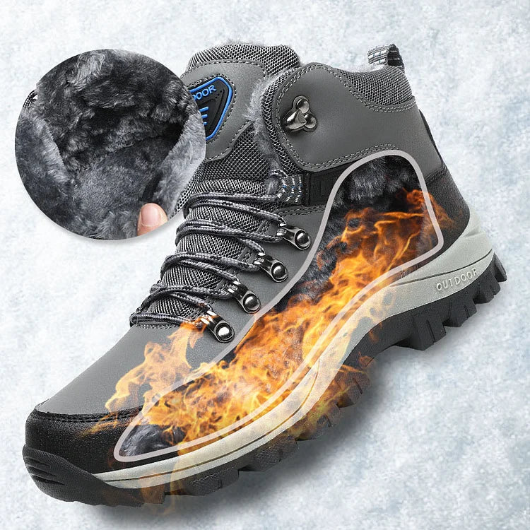 Orthopädische Herren Winter Outdoor Sports Schnürstiefel Wanderschneestiefel