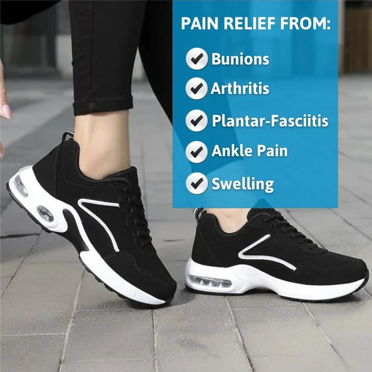 Orthopädische Keil-Sneakers für Damen schlagfeste stilvolle Freizeitschuhe