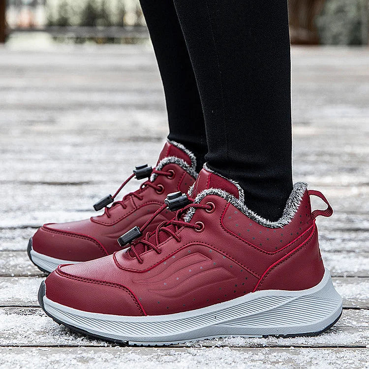 Warme rutschfeste und bequeme Wanderschuhe aus Samt