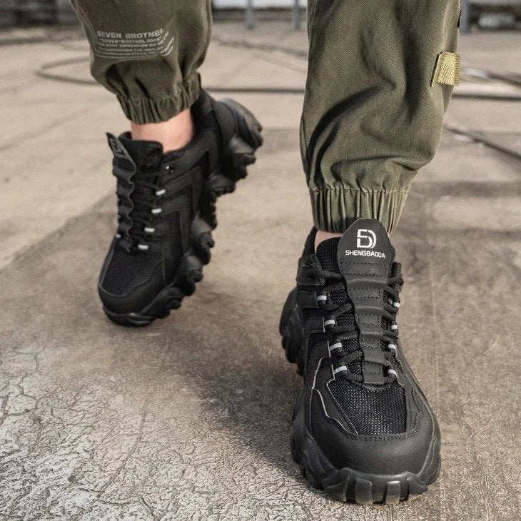 Reflektierende Sicherheits-Sneaker für Herren mit fester Sohle