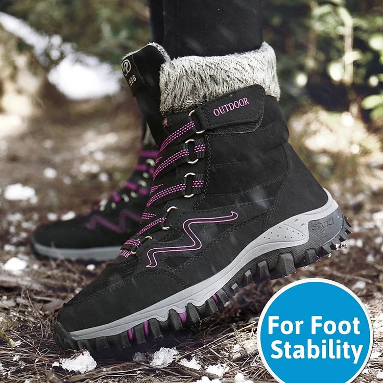 Orthopädische Winter Schnee Stiefeletten Warme Pelz Arch Support Frauen Schuhe