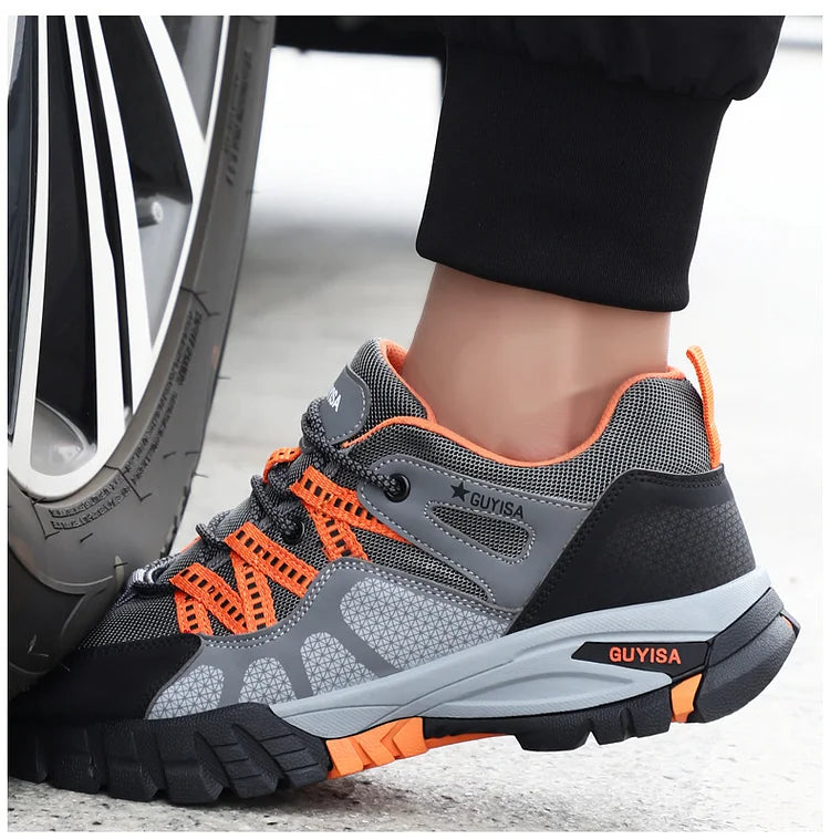 Orthopädische Schuhe Männer Stahlkappe Spitze