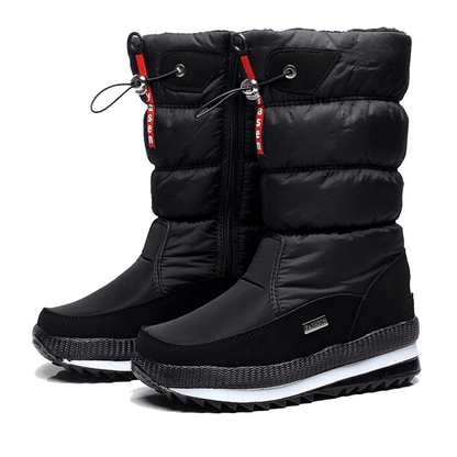 Rutschfeste knöchelhohe Schneestiefeletten aus Kunstpelz warme Stiefel bis zur Wade