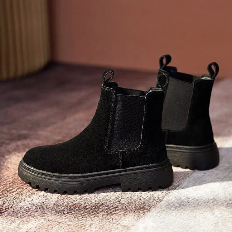 Orthopädische Stiefeletten für Damen mit dicker Sohle