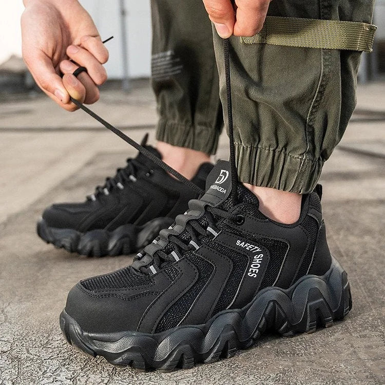 Reflektierende Sicherheits-Sneaker für Herren mit fester Sohle