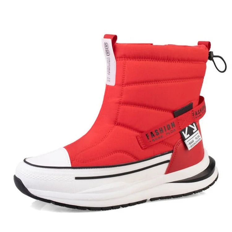 Footwearstorm Paar Orthopädische Stiefel Mehrfarbige warme Plüschschuhe