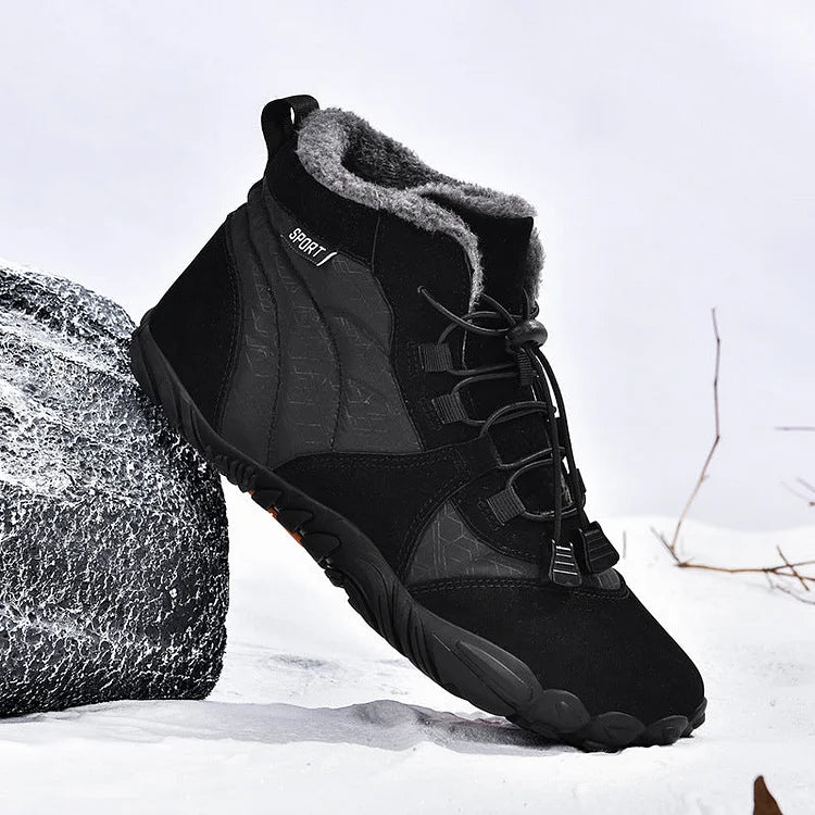 Barfußschuhe Winter wasserdichte Trailrunning-Schuhe warm gefütterte Winterschuhe