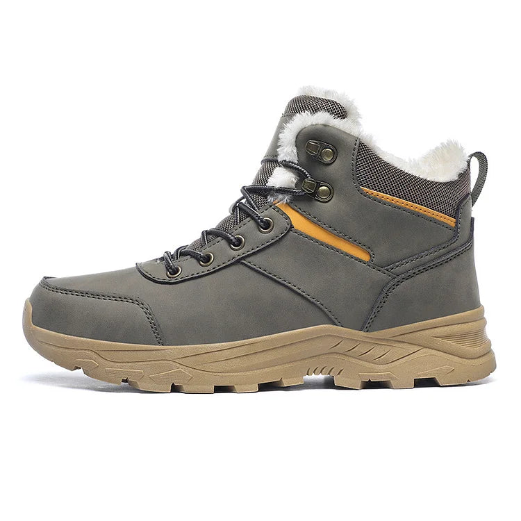 Wasserdichte Winterstiefel mit Fleecefutter und dicken High-Top-Schneestiefeln für Herren
