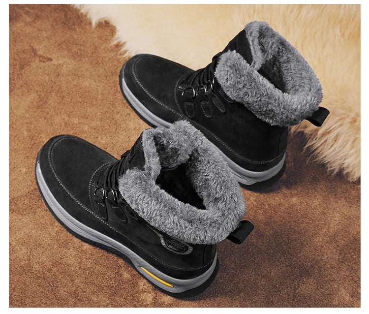 Herren-Schneestiefel warm wasserdicht rutschfest Wanderschuhe