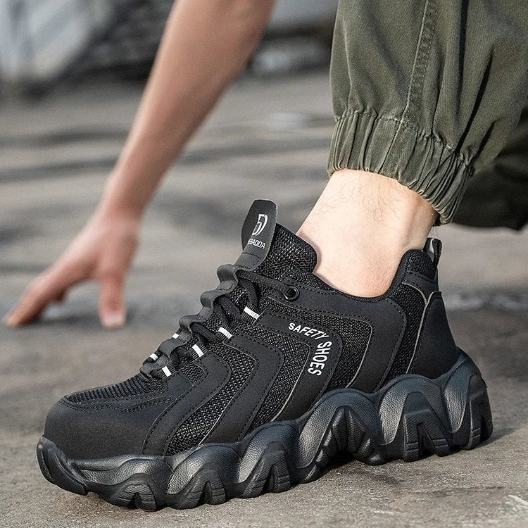 Reflektierende Sicherheits-Sneaker für Herren mit fester Sohle