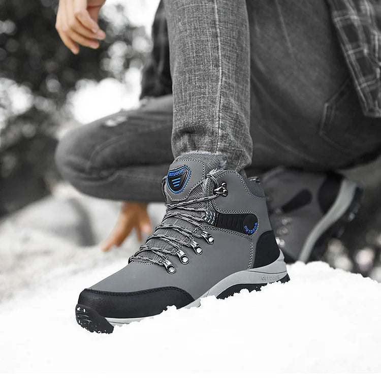 Orthopädische Herren Winter Outdoor Sports Schnürstiefel Wanderschneestiefel
