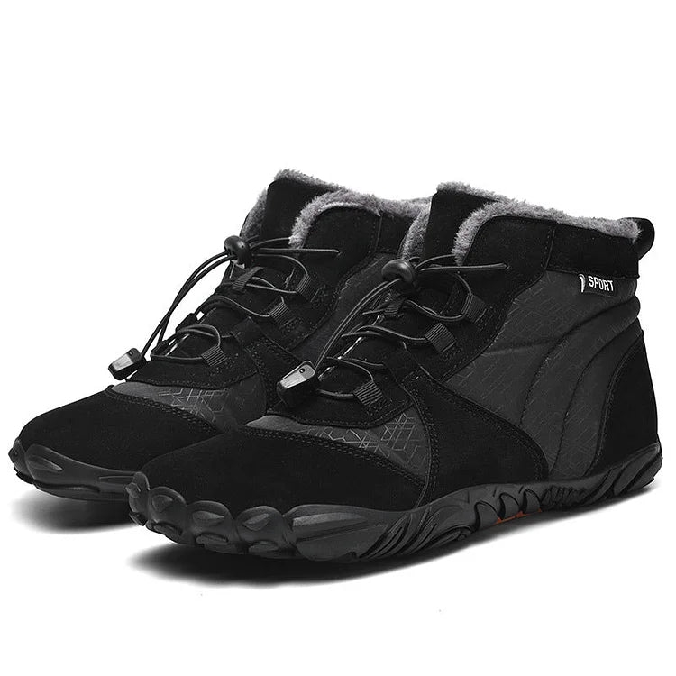 Winter-Barfußschuhe mit rutschfester Sohle – Warm & robust