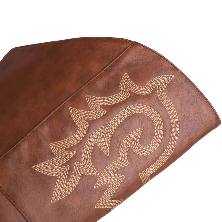 Hohe Cowboystiefel im Vintage-Look