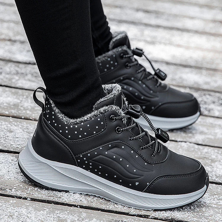 Warme rutschfeste und bequeme Wanderschuhe aus Samt