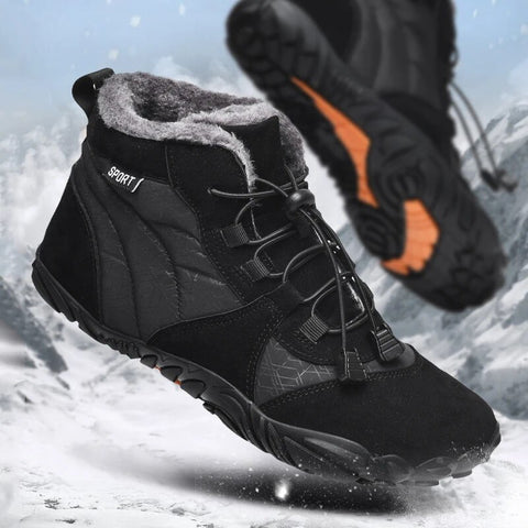 Barfußschuhe Winter wasserdichte Trailrunning-Schuhe warm gefütterte Winterschuhe