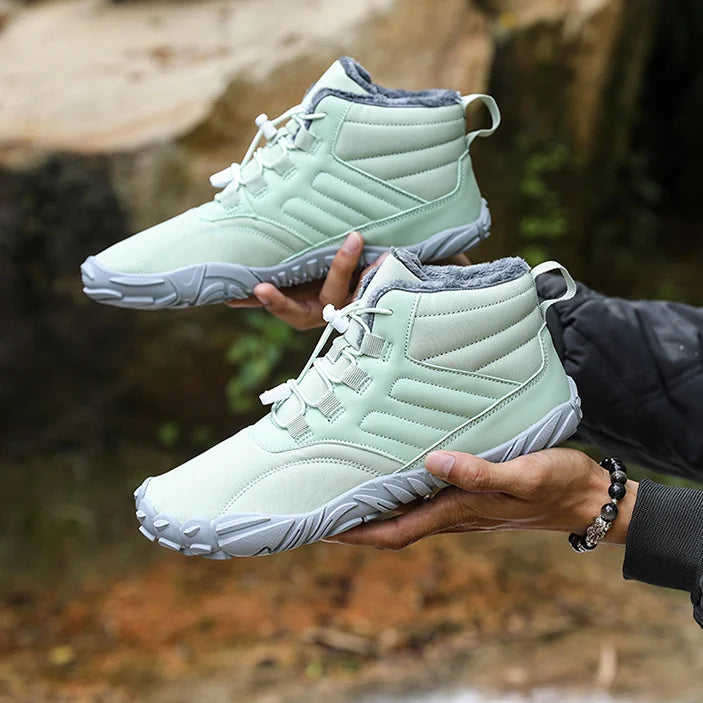 Winter Plüsch Warm Wasserdicht Anti-Rutsch Barfuß Schuhe Outdoor Wandern Sneakers