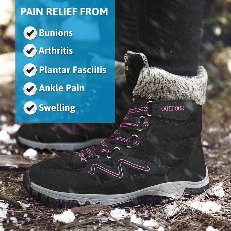 Orthopädische Winter Schnee Stiefeletten Warme Pelz Arch Support Frauen Schuhe