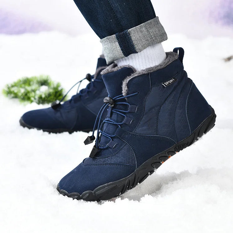 Barfußschuhe Winter wasserdichte Trailrunning-Schuhe warm gefütterte Winterschuhe
