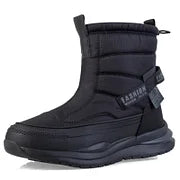 Paar orthopädische Stiefel mehrfarbige warme Plüschschuhe