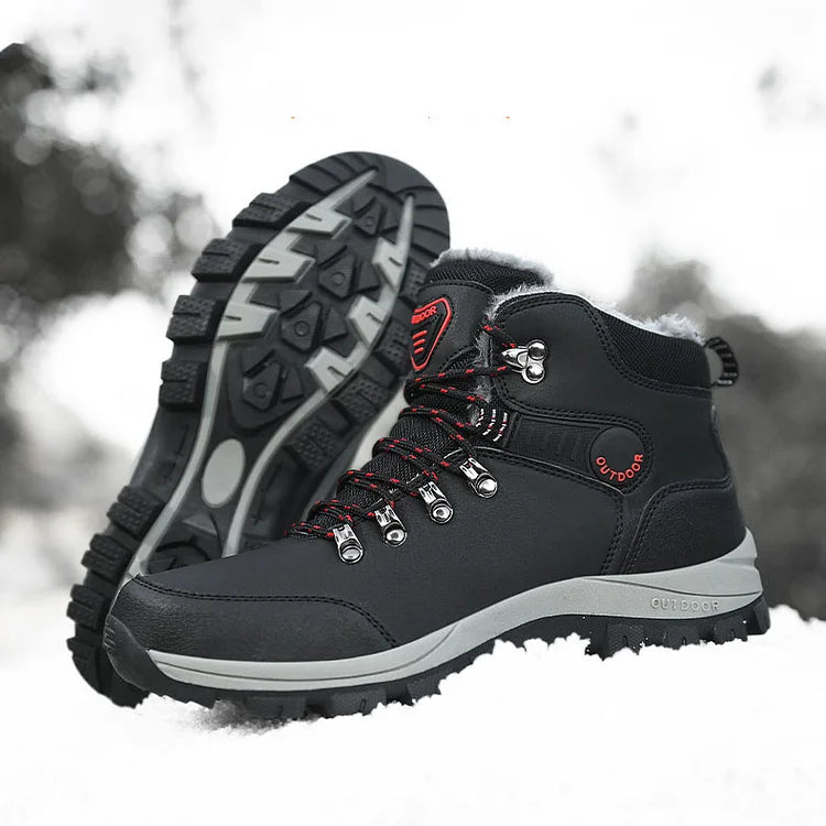Orthopädische Herren Winter Outdoor Sports Schnürstiefel Wanderschneestiefel