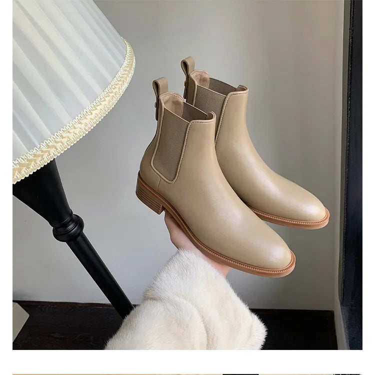 Orthopädische Damen-Stiefel mit Fußgewölbeunterstützung echtes Leder rutschfest leicht