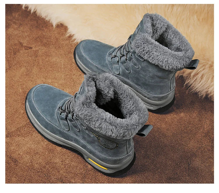 Herren-Schneestiefel warm wasserdicht rutschfest Wanderschuhe