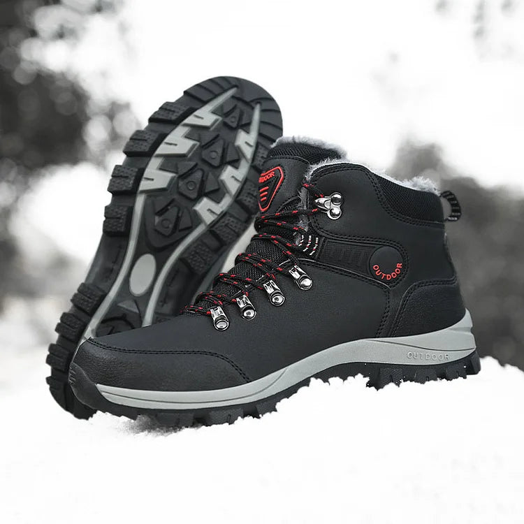 Orthopädische Herren Winter Outdoor Sports Schnürstiefel Wanderschneestiefel